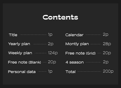 2025 Our Own Season Weekly Planner [2colors]