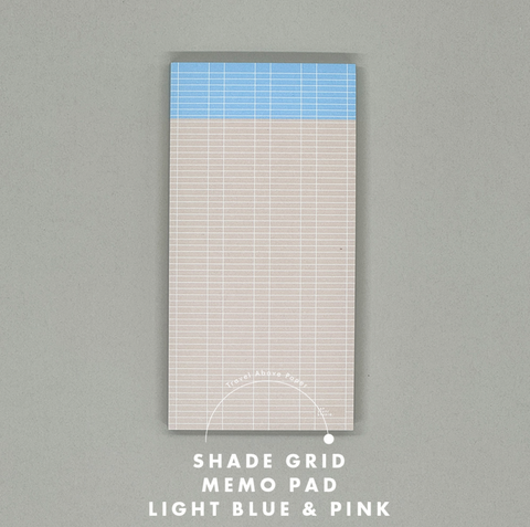 Shade Grid Memo Pad [LIGHTBLUE&PINK]