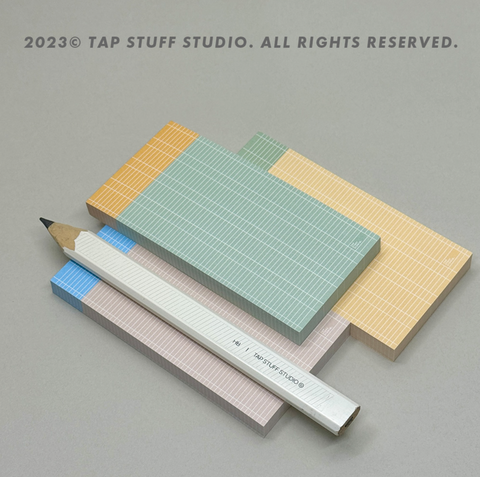 Shade Grid Memo Pad [LIGHTBLUE&PINK]