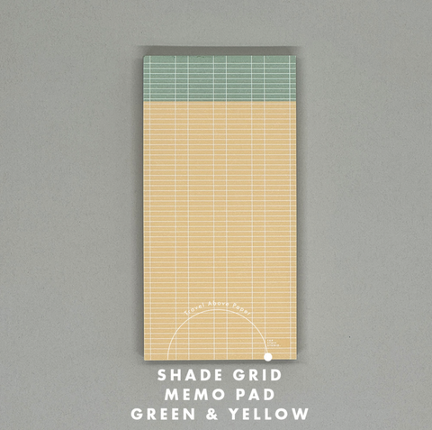 Shade Grid Memo Pad [GREEN&YELLOW]