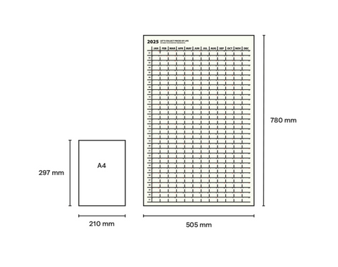 2025 Life&Pieces Yearly Calendar Poster