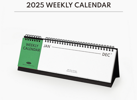 2025 Desk Weekly Calendar