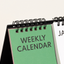 2025 Desk Weekly Calendar