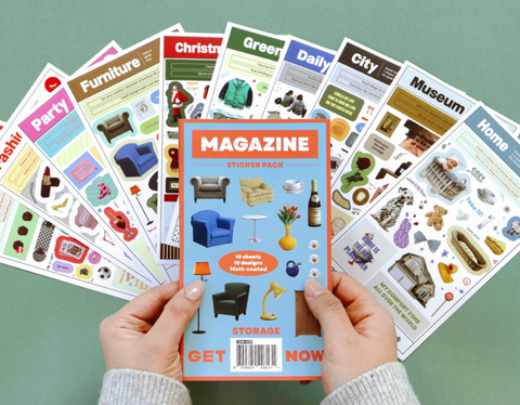 Storage: Magazine Sticker Pack | 10sheets