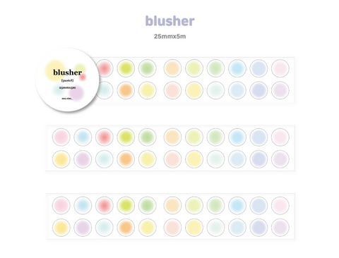 Blusher Pastel Kiss Cut Tape