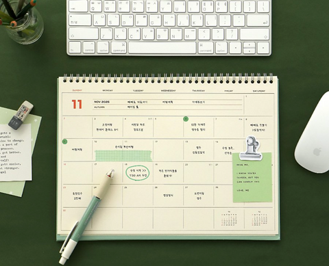 2025 Flow Monthly Planner A4 | 2025 Desk Calendar