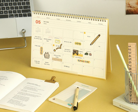 2025 Flow Monthly Planner A4 | 2025 Desk Calendar