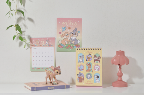 2025 DISNEY Animal Desk Calendar | Bambi Dumbo Chip&Dale Aristocats