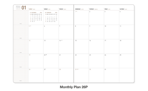 2025 Premium Big Monthly Planner A4 [3colors]