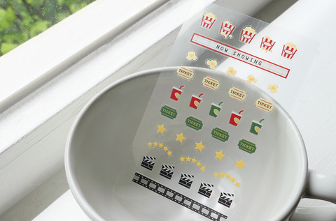 Planner Sticker [125 deco.16] | Movie Theater