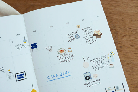 Planner Stickers [1108 cafe blue]