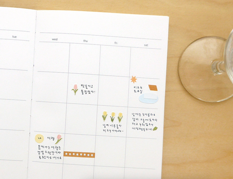 Planner Sticker [126 flower.03]