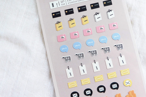 Planner Sticker [108 deco.03] | Shopping