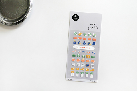 Planner Sticker [114 deco.08] | Money, Coin Bank