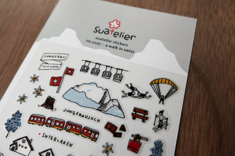 Planner Stickers [1107 a walk in swiss]