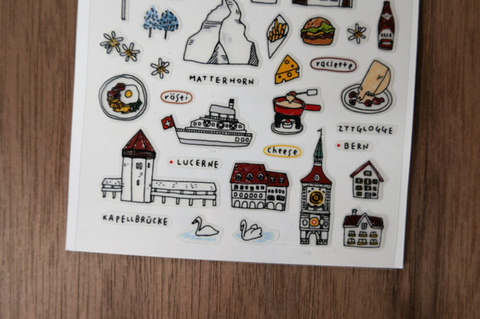 Planner Stickers [1107 a walk in swiss]