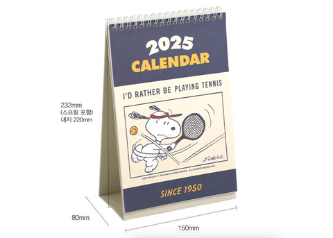 2025 Peanuts Snoopy Desk Calendar V