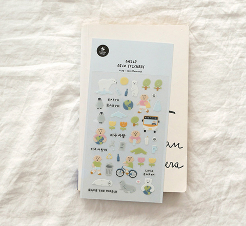 Planner Stickers [1179 save the earth]