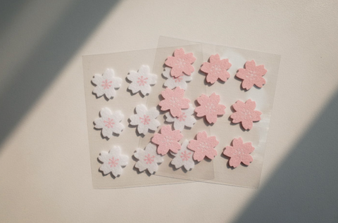 Planner Stickers [1669 plain.65] | pink cherry blossom