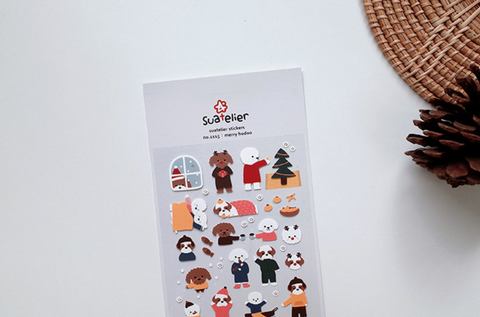 Planner Stickers [1115 merry hodoo] | puppy