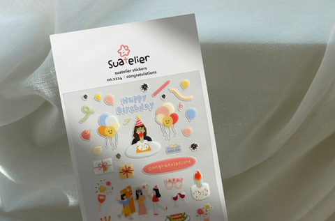 Planner Stickers [1114 congratulation] | happy birthday party