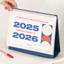 2025-2026 Desk Calendar + Undated Scheduler