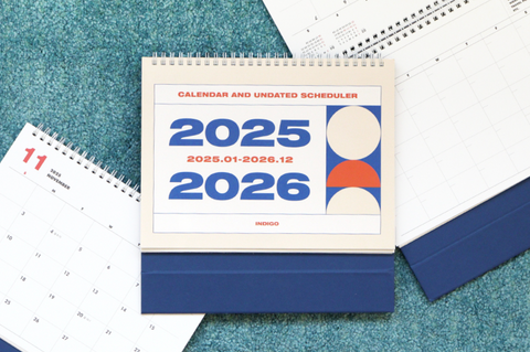 2025-2026 Desk Calendar + Undated Scheduler