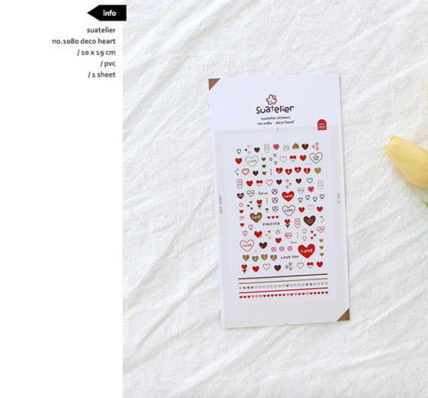 Planner Stickers [1080 deco heart]