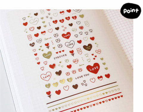 Planner Stickers [1080 deco heart]