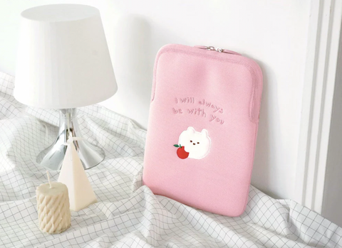 11" iPad Sleeve [White Bear] | 11 inch Tablet PC Pouch