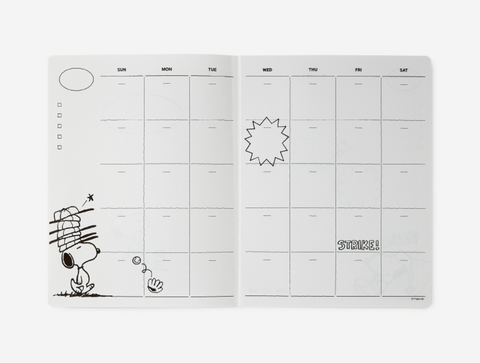 Peanuts Monthly Diary (diary+cover set) | Monthly Planner