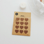 Planner Stickers [1643 plain.39] | gold heart