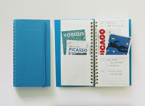 Memories in a Pocket Notebook ver.2 [2colors] | Archiving Notebook | Storage