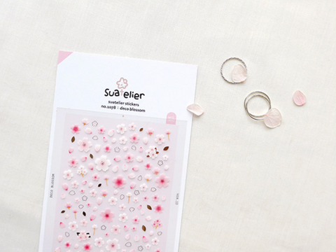 Planner Stickers [1078 deco blossom] | cherry blossom nail sticker