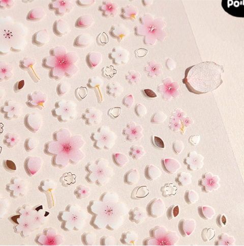 Planner Stickers [1078 deco blossom] | cherry blossom nail sticker