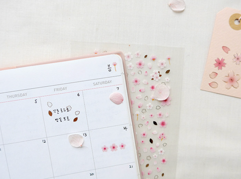 Planner Stickers [1078 deco blossom] | cherry blossom nail sticker