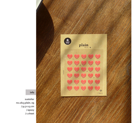 Planner Stickers [1613 plain.09] | heart