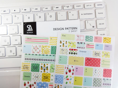 Planner Stickers [2023 design pattern] | key board sticker