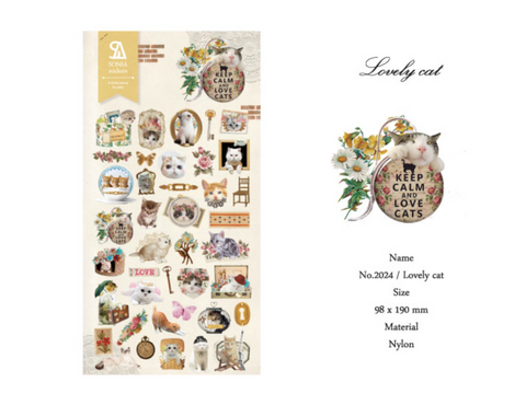 Planner Stickers [2024 lovely cat]