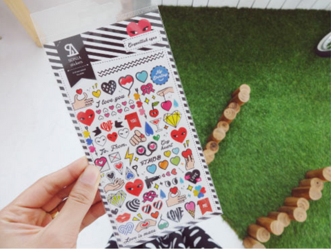 Planner Stickers [2026 coquettish eyes] | heart