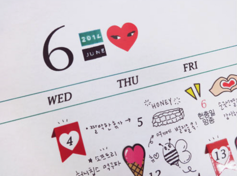 Planner Stickers [2026 coquettish eyes] | heart