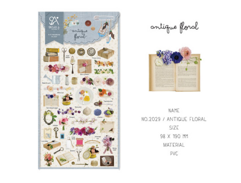 Planner Stickers [2029 antique floral]