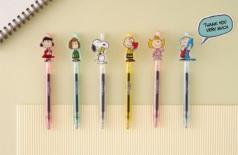 PEANUTS 0.38mm Gel Pen [6types]