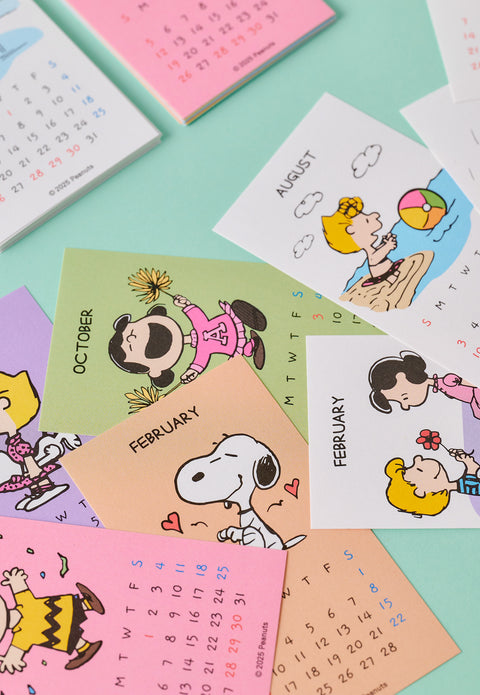 2025 Peanuts Snoopy Sticker Calendar