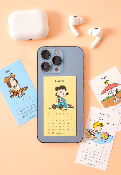 2025 Peanuts Snoopy Sticker Calendar