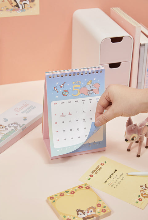 2025 DISNEY Animal Desk Calendar | Bambi Dumbo Chip&Dale Aristocats