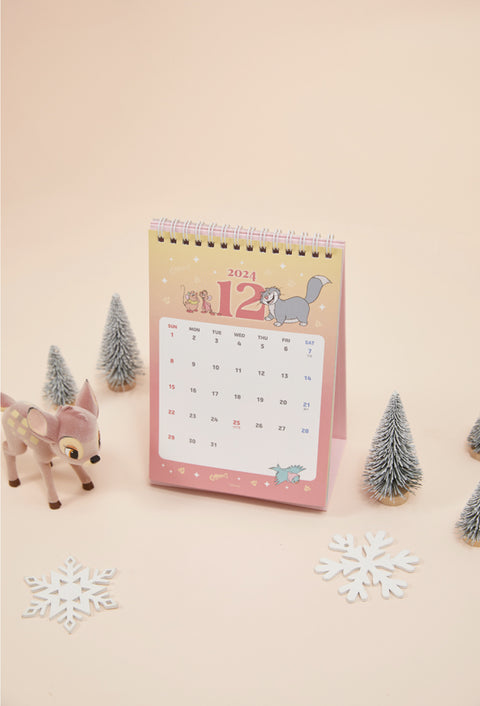 2025 DISNEY Animal Desk Calendar | Bambi Dumbo Chip&Dale Aristocats