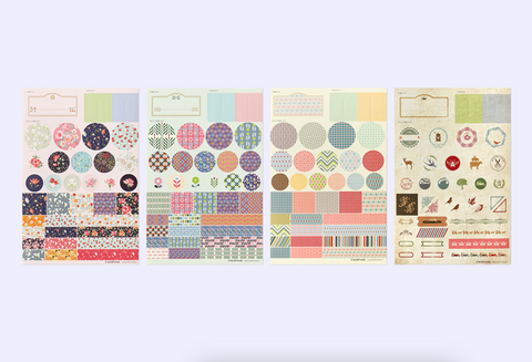 Deco Pattern Sticker Pack | 4sheets