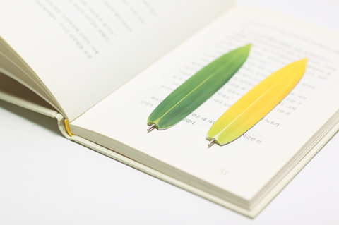 Bamboo Leaf Ballpoint Pen Bookmark [4types]