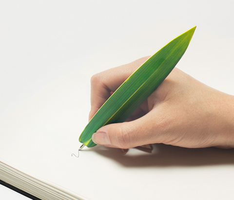 Bamboo Leaf Ballpoint Pen Bookmark [4types]